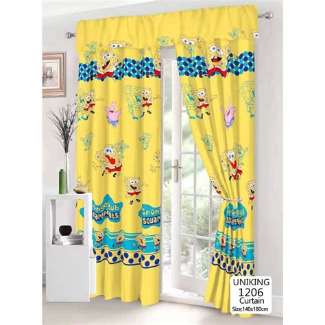 spongebob curtains|children's bedroom curtains sale.
